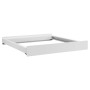[en.casa] Kit de Superposition Universel Cadre pour Lave-Linge Sèche-Linge Standard 60 cm Machine à Laver Acier Laqué Blanc