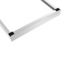 [en.casa] Kit de Superposition Universel Cadre pour Lave-Linge Sèche-Linge Standard 60 cm Machine à Laver Acier Laqué Blanc