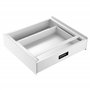 [en.casa] Kit de Superposition Universel avec Tiroir Cadre pour Lave-Linge Sèche-Linge Standard 60 cm Machine à Laver Acier Laqu