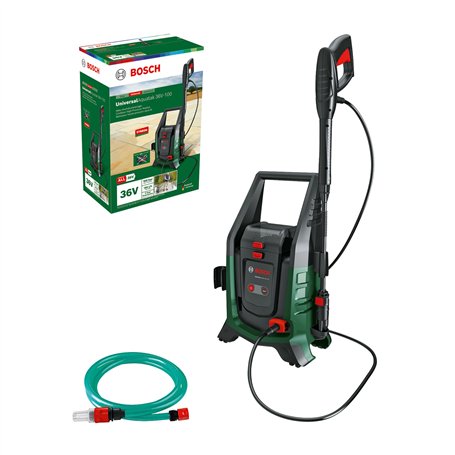 Bosch Set de nettoyage haute-pression sans fil et mobile UniversalAquatak 36V-100 (Pour un nettoyage efficace; système 36 Volt;