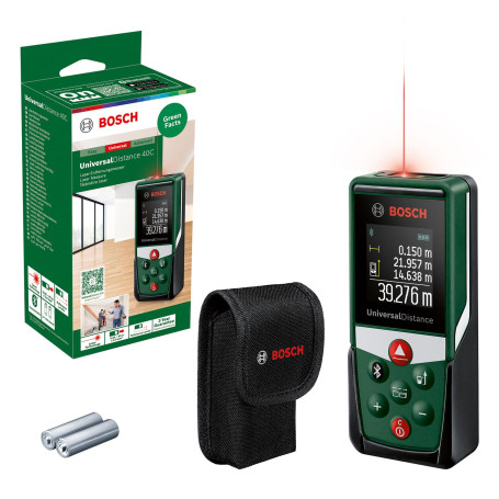 Bosch télémètre laser UniversalDistance 40C (mesure précise de distances jusqu’à 40 m