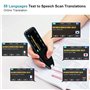 Stylo Lecteur de Numérisation, Language Translator Dictionnaire Électronique Pen, Stylo de Lecture Film pour Dyslexie, Traductio