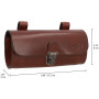 Gusti Fabrice P. Sacoche de selle en cuir - Sacoche de guidon de vélo - Sac à outils - Sac de rangement - Sac de rangement - Sac