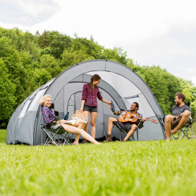 tectake® Tente de Camping Familiale XXL pour 6 Personnes avec moustiquaire Tente Trekking Equipement Montagne Festival Randonnée