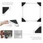 tectake® Kit de superposition universel lave-linges 46-66cm avec Corde à cliquet Accessoires lave linge & sèche linge Organisati
