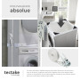 tectake® Kit de superposition universel lave-linges 46-66cm avec Corde à cliquet Accessoires lave linge & sèche linge Organisati