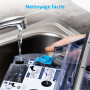 MEDION Robot de Nettoyage avec réservoir d'eau (Navigation Intelligente, Nettoyeur de Sol avec Brosse pour parquet, sols durs, r