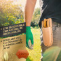 GRÜNTEK Sécateur de Jardin avec Étui en Cuir Véritable. Outil de Jardin professionnel. Idée Cadeaux Homme. Poignée Ergonomique e