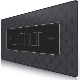 TITANWOLF XXL Tapis de Souris de Jeu - Speed Mousepad Large Size 900 x 400 mm - sous-Main de Table - Design Poker Matt