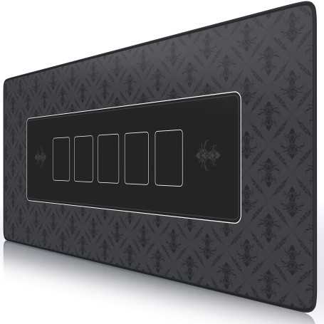 TITANWOLF XXL Tapis de Souris de Jeu - Speed Mousepad Large Size 900 x 400 mm - sous-Main de Table - Design Poker Matt