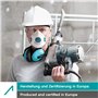 ACE ProTec FFP2 Lot de 10 masques anti-poussière jetables avec valve EN 149 contre la poussière de bois et de métal