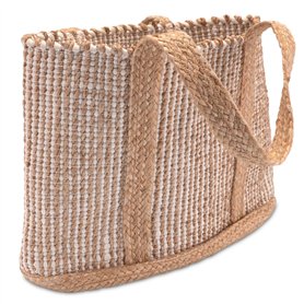 Decorasian Sac Shopping en Jute - Sac en Jute - Sac Shopping Style Boho - Sac Ibiza