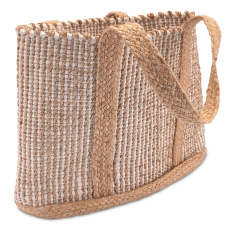 Decorasian Sac Shopping en Jute - Sac en Jute - Sac Shopping Style Boho - Sac Ibiza