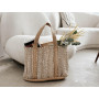 Decorasian Sac Shopping en Jute - Sac en Jute - Sac Shopping Style Boho - Sac Ibiza
