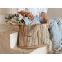 Decorasian Sac Shopping en Jute - Sac en Jute - Sac Shopping Style Boho - Sac Ibiza