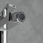 Robinetterie à levier unique Villeroy & Boch Architectura pour bidet, robinet pour bidet avec tirette, mitigeur pour bidet à éco