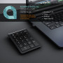 aplic Numpad sans Fil Clavier USB sans Fil 2.4 Ghz, Keypad, Mini-Clavier, Keyboard pavé numérique avec 22 Touches, 10 Touches mu