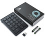 aplic Numpad sans Fil Clavier USB sans Fil 2.4 Ghz, Keypad, Mini-Clavier, Keyboard pavé numérique avec 22 Touches, 10 Touches mu