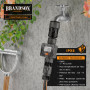 Brandson Compteur d'eau Digital, Minuterie d'arrosage Débitmètre d’Eau, Compteur d'eau Pratique pour Le Jardin IPX6, 4 Modes de 