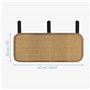 Navaris Tapis griffoir Chat - Protection Table canapé Meuble Sol Mur - Tapis en sisal 60 x 25 cm avec Crochets adapté pour Chato
