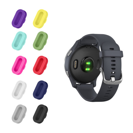 kwmobile 10x Capuchon Protection Compatible avec Garmin Venu/Forerunner/Vivomove/Fenix - Set Bouchons de Protection en Silicone