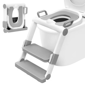 WOLTU Réducteur de Toilette pour Enfant avec Escabeau Pliable et Portable