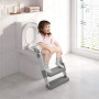 WOLTU Réducteur de Toilette pour Enfant avec Escabeau Pliable et Portable, Siège WC d'Apprentissage de la Propreté, Sans Montage