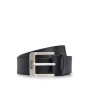BOSS Hommes Jemio Sz40 Ceinture en cuir de buffle avec boucle logo et garniture argentée