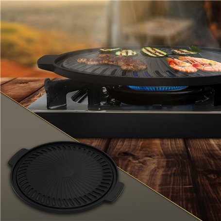 BBQ#BOSS Plaque de Gril de Barbecue en Fonte
