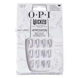 OPI x Wicked - xPRESS/ON - Floating Over OZ - 30 Faux Ongles Réutilisables Effet Vernis Gel - Tenue Jusqu'à 14 Jours - Édition L