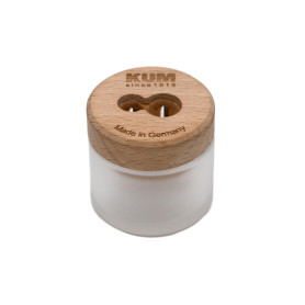 KUM 1071011 - Taille-crayon double aspérule avec pot en verre