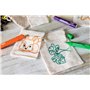 Idena 61044 - Marqueur Textile pour Tissus clairs, 10 feutres Textiles de Couleurs Vives, idéal pour Les T-Shirts, Les Sacs en T
