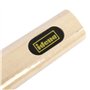 Idena 40201 - Raquette de Tennis de Table pour débutant avec Manche Droit en Bois, Un côté Lisse en Noir et Rouge