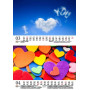 Liebeszauber Calendrier mural DIN A5 pour l'amour de Provence 2025 – Coffret cadeau Contenu : 1 calendrier, 1 pendentif de Noël,