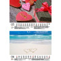 Liebeszauber Calendrier mural DIN A5 pour l'amour de Provence 2025 – Coffret cadeau Contenu : 1 calendrier, 1 pendentif de Noël,