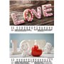 Liebeszauber Calendrier mural DIN A5 pour l'amour de Provence 2025 – Coffret cadeau Contenu : 1 calendrier, 1 pendentif de Noël,