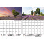 Lavendelzauber Calendrier DIN A4 pour 2025 Lavande – Coffret cadeau Contenu : 1 calendrier, 1 pendentif de Noël, 1 étiquette de 