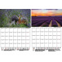 Lavendelzauber Calendrier DIN A4 pour 2025 Lavande – Coffret cadeau Contenu : 1 calendrier, 1 pendentif de Noël, 1 étiquette de 