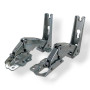 DL-pro Ensemble de charnières de porte supérieure et inférieure pour AEG Electrolux 2211202045 2211201047 4055504197 pour Gorenj