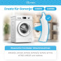 DL-pro Poignée de porte blanche compatible avec Gorenje 333855 349966 Poignée d'ouverture de porte pour machine à laver à charge