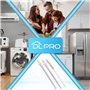 DL-pro Lot de 2 tuyaux d'aspiration de lait pour DeLonghi 5313272221 avec brosse pour machine à café automatique ECAM610.55 ECAM