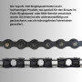 Chaîne de vélo à une vitesse - Taya 410-1/2" x 1/8" - 114 maillons - Chaîne de vélo pour Single Speed/Fixie/BMX - Robuste et sil