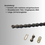 Chaîne de vélo à une vitesse - Taya 410-1/2" x 1/8" - 114 maillons - Chaîne de vélo pour Single Speed/Fixie/BMX - Robuste et sil