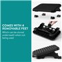 Navaris Repose-Pieds de Bureau - Repose Pieds Ergonomique Appui Pied à Picots avec Angle réglable pour Chaise siège Gaming Faute