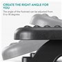 Navaris Repose-Pieds de Bureau - Repose Pieds Ergonomique Appui Pied à Picots avec Angle réglable pour Chaise siège Gaming Faute