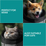 Navaris Sac de Transport Chat Chien - Sac à Dos Sac bandoulière 37 x 33 x 24 cm avec fenêtre en Filet - Petits Chats Chiens Anim