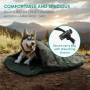 Navaris Sac de Couchage pour Chien - Lit 100 x 100 x 6 cm en Polyester Doux avec Sac de Rangement - Niche Tapis intérieur extéri