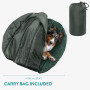 Navaris Sac de Couchage pour Chien - Lit 100 x 100 x 6 cm en Polyester Doux avec Sac de Rangement - Niche Tapis intérieur extéri