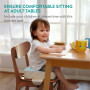 Navaris Rehausseur Chaise Enfant Bebe - Coussin de Chaise Haute Petite Chaise ou Sol - Dessus Siege de Table pour Repas Salle a 