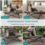 Navaris Housse pour Lit Chien - Housse de Rechange pour Lit de Camp Sureleve pour Chien 70 x 70 cm en Polyester avec Revêtement 